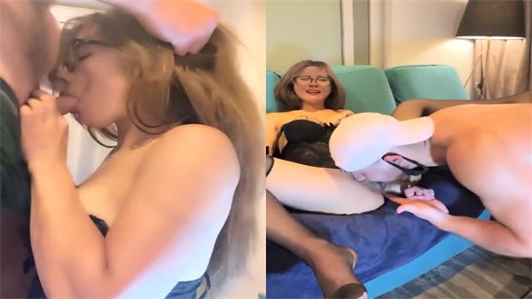 骚货勾搭老外，巨屌爆插骚嘴！