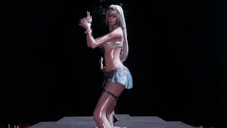 MMD极品甜心骚舞勾引！巨乳娇躯狂摇乱颤，淫荡自慰高潮喷水！